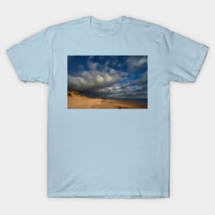 Druridge Bay under Threatening Clouds T-Shirt